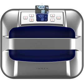 IMREN Portable Heat Press Machine, 12" x 10", for T Shirts and Hoodies,Heat Transfer for Sublimation,Vinyl,Heat Transfer Project Up to 410℉(210 ºC) - Blue