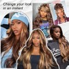 28in Ombre Lace Front Wig Human Hair 7x5 Ombre Glueless