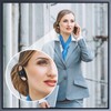 Macarrie 12 Pcs Radio Headset with Mic 2 Pin D