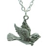 Fine Pewter Turtle Dove Necklace
