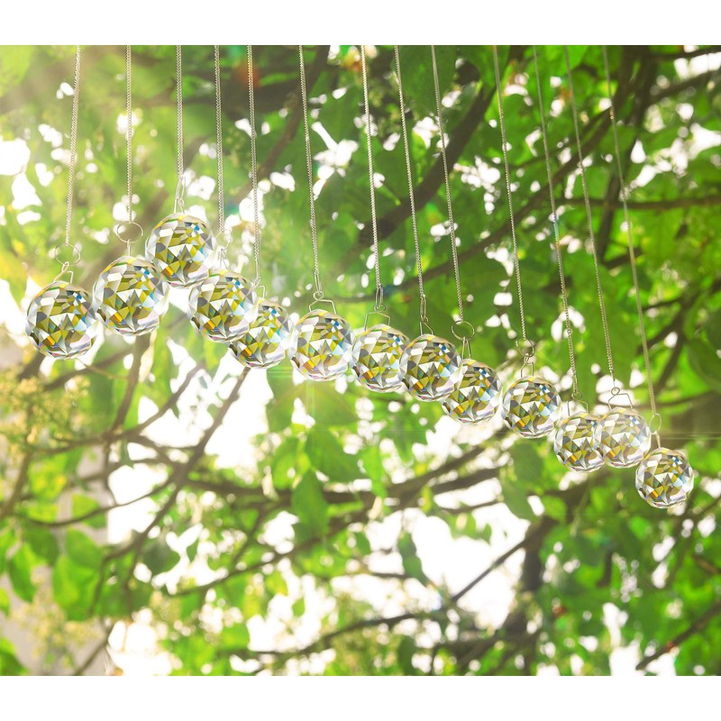 MerryNine Clear Crystal Ball Prism Sun Catcher Rainbow Pendant Manufacturer,