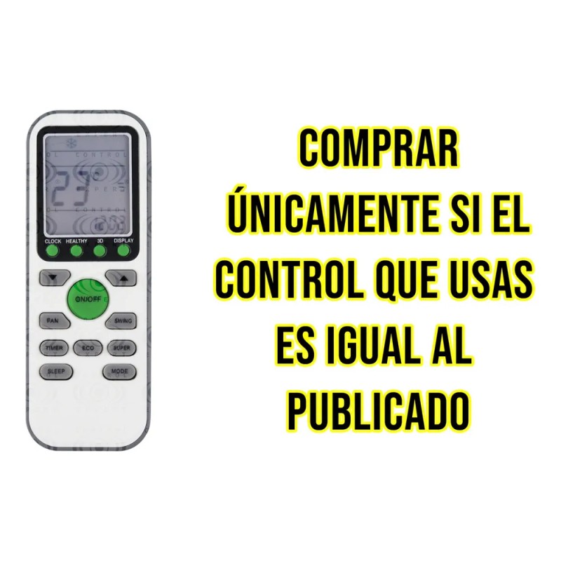 Control Compatible Con Benelux Lennox Frikko Rheem Tcl Color Blanco