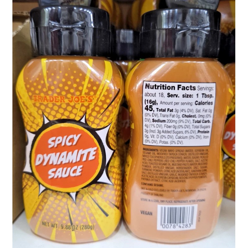 Trader Joe's Spicy Dynamite Sauce 9.88oz 280g (2 Jars)