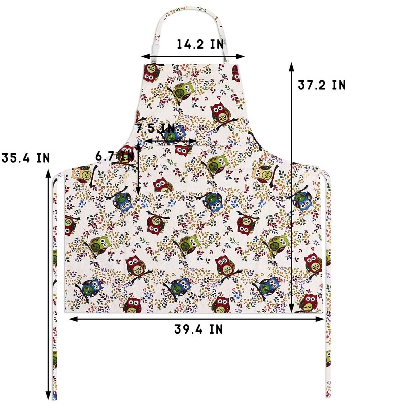 Sanlykate Extra Large Canvas Cotton Apron for Men & Women,