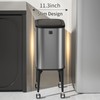 MRBIN Metal Kitchen Trash Can with Wheel Legs, 36L /
