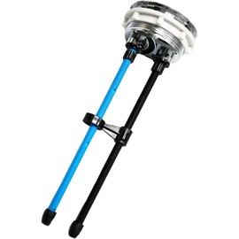 58mm/2.28inch Toilet Tank Button 20cm Extended Dual Push Flush Toilet Button Flush Button Extension Replacement with Threaded Diameter