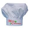 Merry Christmas Chef Toque | White Chefs Hats
