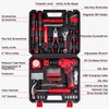 Tool Set - 8V Cordless Drill Set, 132 Piece Home