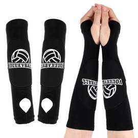 Ymapinc 1 Pairs Volleyball Arm Sleeves, Volleyball Wrist Guard Protection Pads and Thumbhole for Adults Women Men