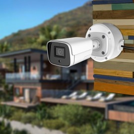 WiTi Junction Box Deep Socket for Security Cameras, Cable Management Box for CCTV IP Cameras Dome and Bullet Type, Solid Metal Mounting Box for WiFi Camera Systems (1 Panel)