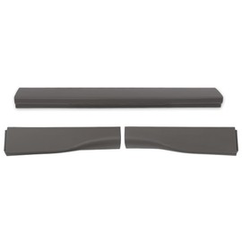 G-PLUS 3PCS Flex Step Tailgate Molding Trim, Compatible with 2011-2016 Ford F250 F350 F450 F550 Super Duty King Ranch Models with Built-in Rear Flexible Tail Gate Step Only Brown