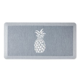 Martha Stewart Aloha Modern Pineapple Anti-Fatigue Air-Infused Kitchen Mat, Blue, 19.6"x39"