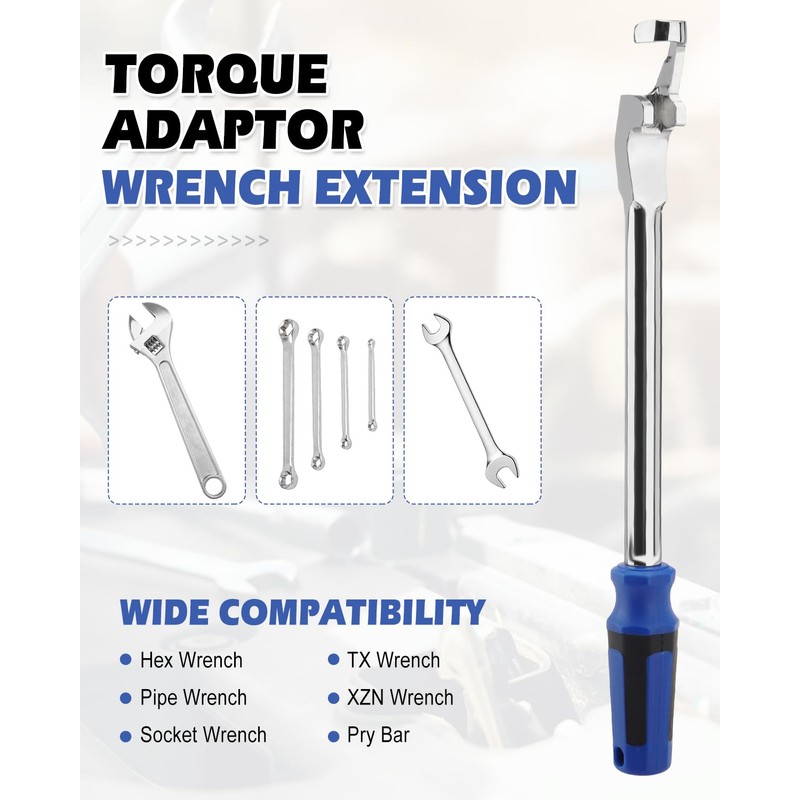 Venussar Wrench Extension, Wrench Extender Tool for 1/2 Inch Extension