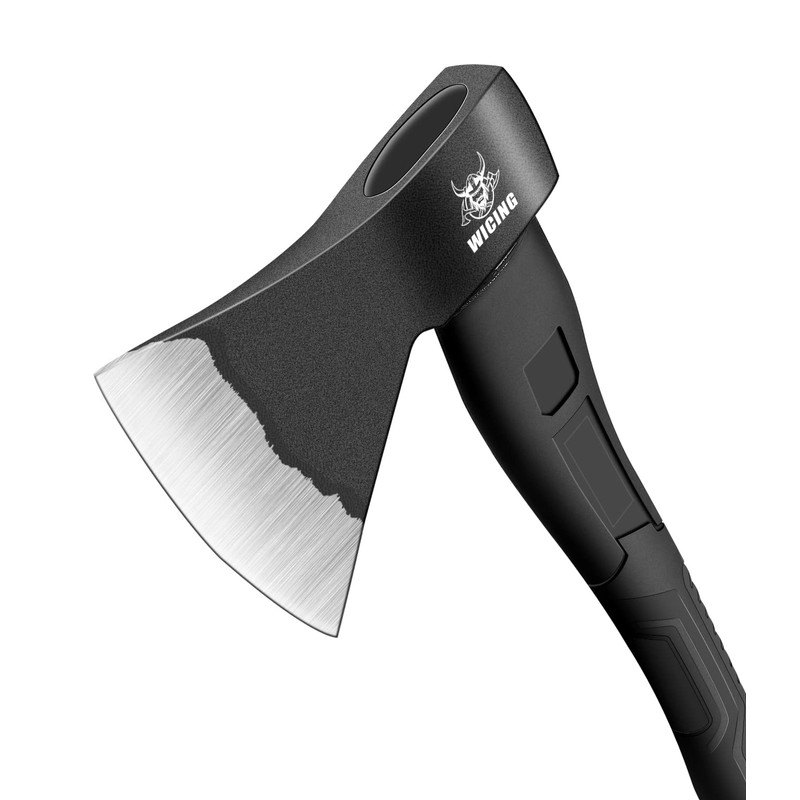 WICING Throwing Axe - 3 Pack, 15-inch Camping Hatchet, Carbon