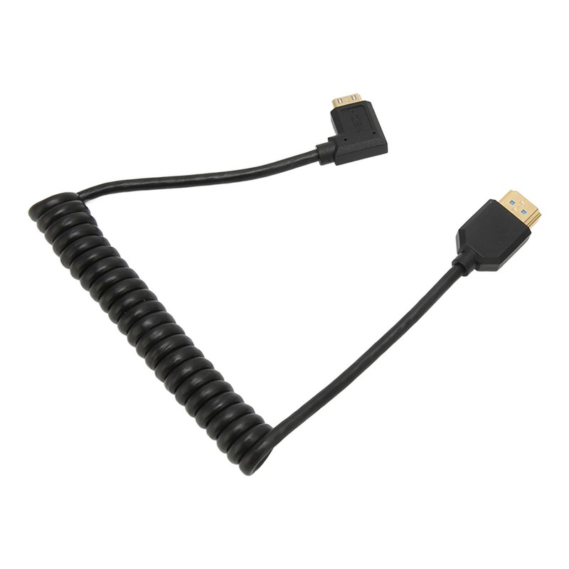 HD Multimedia Interface Cable 8K 48Gbps Right Elbow Mini HD