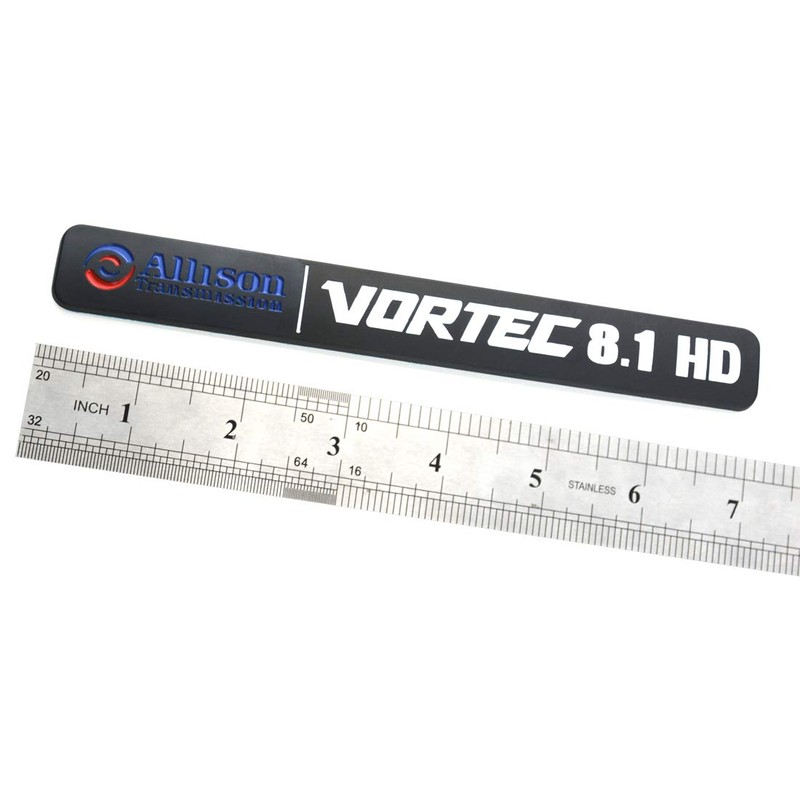 2 Pack Allison Transmission 8.1 Hd 8.1L Vortec Emblem Sticke