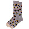 HOTSOX Men's Pride Yin Yang Crew Socks 1 Pair Pack,