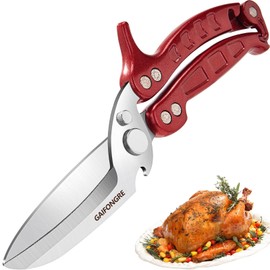 GAIFONGRE Heavy Duty Poultry Shears Scissors,Kitchen Shears for food Heavy Duty,Kitchen Scissors All Purpose,Chicken,Fish,Meat,Easily Separable for Thorough Cleaning,Dishwasher Safe.