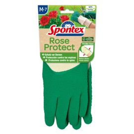Spontex Rose Protect Extra Tough Garden Gloves for Thorns and Hedges with FSC Natural Rubber Latex - Medium - Pair