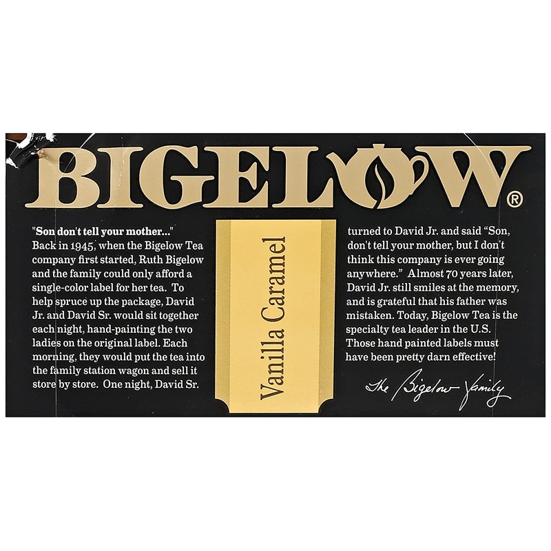Bigelow Vanilla Caramel Black Tea (20 Teabags)