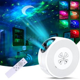 VUENICEE Sternenhimmel Projektor, Galaxy Projector 360° Rotation, Nachtlicht Sternenhimmel mit Fernbedienung und Timer, Lichtprojektor 3D LED Projektor für Kinder Erwachsene Zimmer