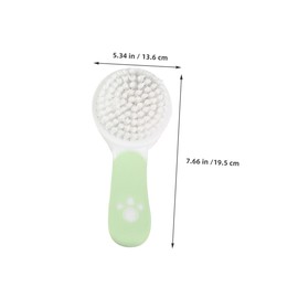 WOONEKY 2Set Hair Care Brush and Comb Set for Newborns and Soft Bristles Gentle Scalp Grooming Kit Easy Detangling Cradle Cap Brush Registry Present