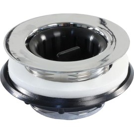 JR Products 95035 Strainer with Threaded Basket - Chrome