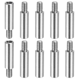 PATIKIL 10 Pcs M5x25+8mm Stainless Steel Standoff Extension Posts Screws,Metric Male Female Thread Adapters Spacer for PCB,Quadcopter Drone,Computer & Circuit Board Assortment Kit