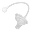 Bottle Nipple with Weighted Straw Duckbill Spout Transparent Soft Silicone