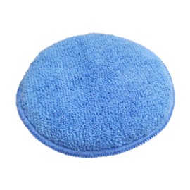 Polyte Microfiber Detailing Wax Applicator Pad, 8 Pack (Blue, 5 in)