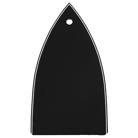 E-outstanding 1 Pc Plastic Triangle HA-1003 Guitar Truss Rod Cover 1 Hole Iron Core Replacement for Guitar Parts, Black