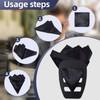SMLBJUTE Pocket Squares for Men Black Pocket Squares Holder for