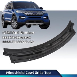Black Windshield Wiper Cowl Grille Top Replacement for Ford Explorer Base 3.5 3.7 2.0L 2011-2019 BB5Z78022A68AA BB5Z-78022A68-AA Vahaha