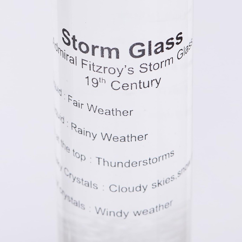 Chatani 333-S272GR Thermometer & Storm Glass, Green, H7.3 x W