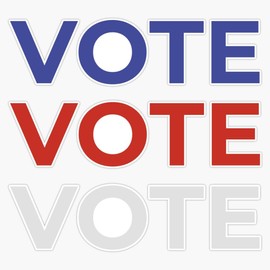 LAD Studio I Voted Illustration Vote 2020 Election Sticker Bumper Sticker Vinyl Decal 5""