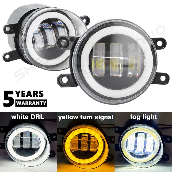 SHENKENUO For Toyota Camry 2007-2014 Pair Front Bumper LED Fog