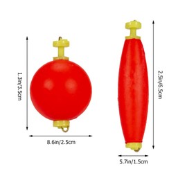 Gatuida 20Pcs Fishing Float Spring Bobber Fishing Bobber Foam Fish Supplies sockem Bobbers Fishing Foams Tools Buoy Float Fishing Tackle Popping Cork Steelhead Floats Round eva Foam