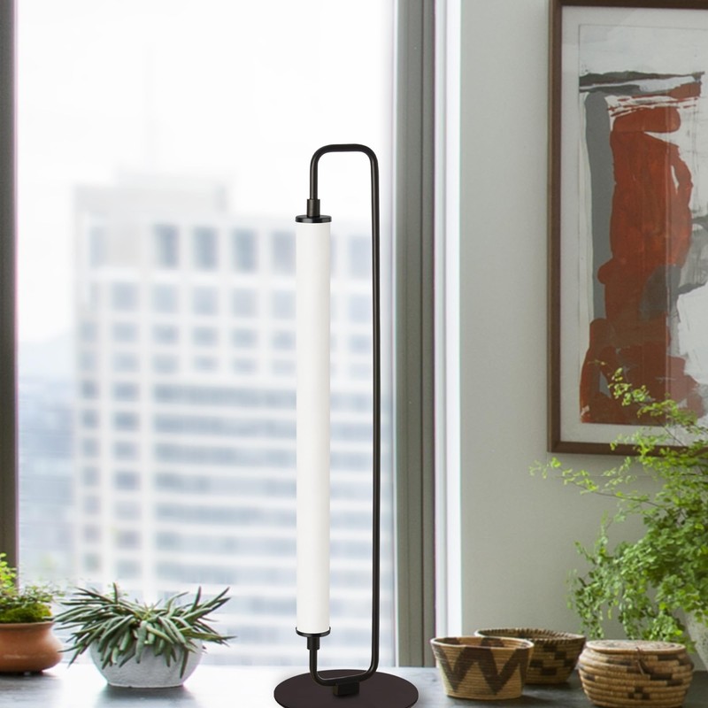 Dainolite Freya 1 Light LED Table Lamp Aged Brass