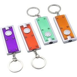 PurYupearl 4Pcs Multi-Color Random Mini LED Keychain Tiny Light Torches Flashlight Keyring in Assorted Color Portable Keychain Flashlight for Camping Flashlights