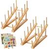 GIKIMO Wooden Puzzle Storage Rack - 2 Pack Puzzle Organizer