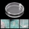 Coin Case,38.6mm Clear Round Acrylic Coin Capsule Storage Box Holder