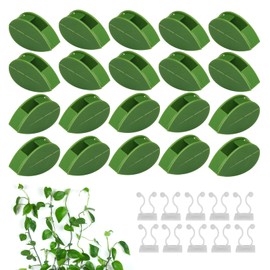 Yoosso Pack of 60 Plant Clips for Climbing Plants, Plant Clips Wall 50 Green Plant Clips Attachment and 10 White Plant Holders for Gardening Plant Vines Vegetables