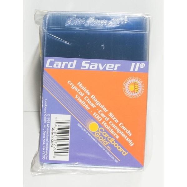 Cardboard Gold Card Saver 2 Semi-Rigid Card Holders, 100 Count