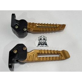 IMP RACING PARTS SCOOTER YAMAHA ZUMA CHUMA TANK 200 FOOTREST FOOT PEGS GOLD