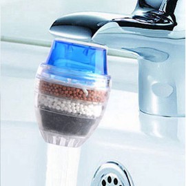 2X Activated Carbon Faucet Filter Faucet Nozzle Water Filter Kitchen Tap 5 Layers Filter Purifier for Home Use
