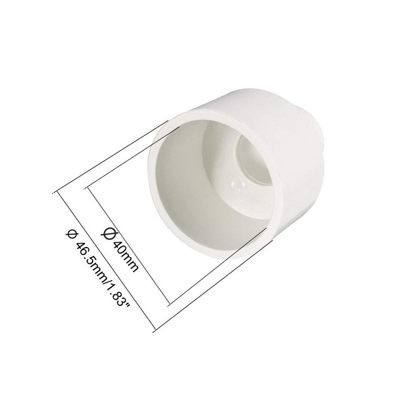 sourcing map 40mm x 20mm PVC Reducing Coupling Hub by