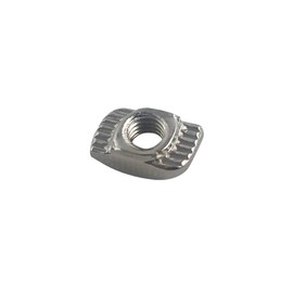 QWORK® 100 Pack M4 T-nut, Nickel-Plated Carbon Steel T Slot Nut, Hammer Head Fastener Nut