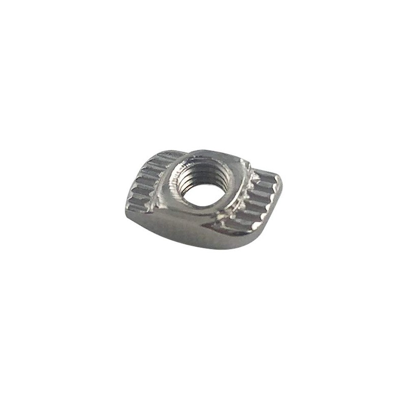 QWORK® 100 Pack M4 T-nut, Nickel-Plated Carbon Steel T Slot