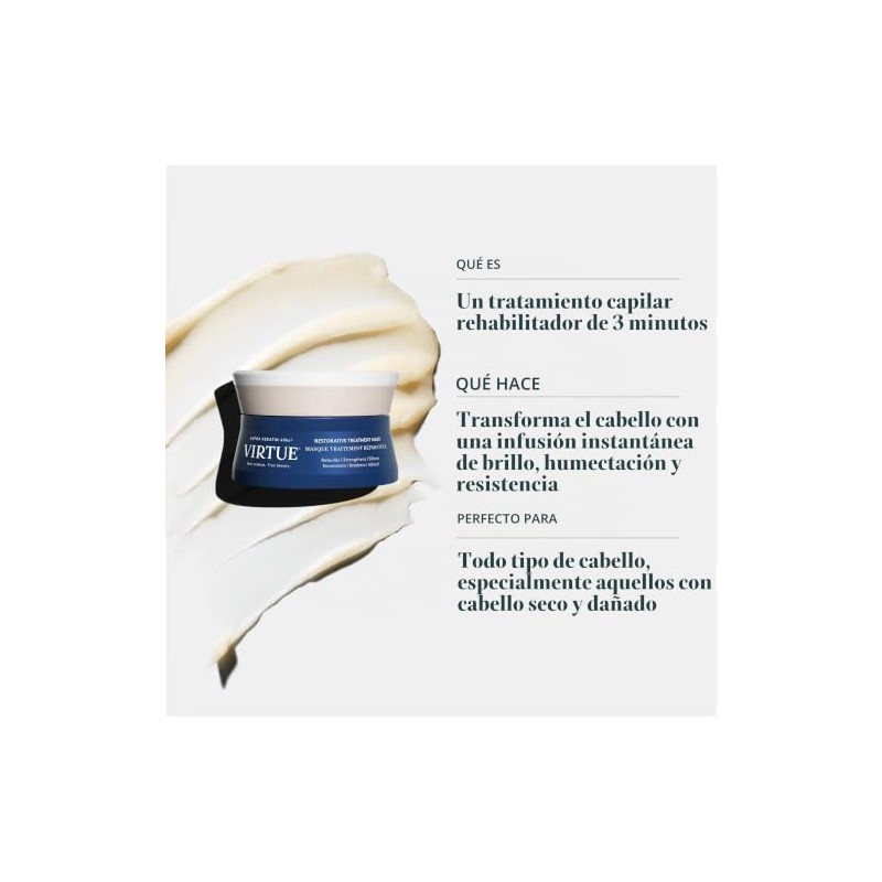 VIRTUE Tratamiento restaurativo mascarilla para el cabello 1.7 fl oz