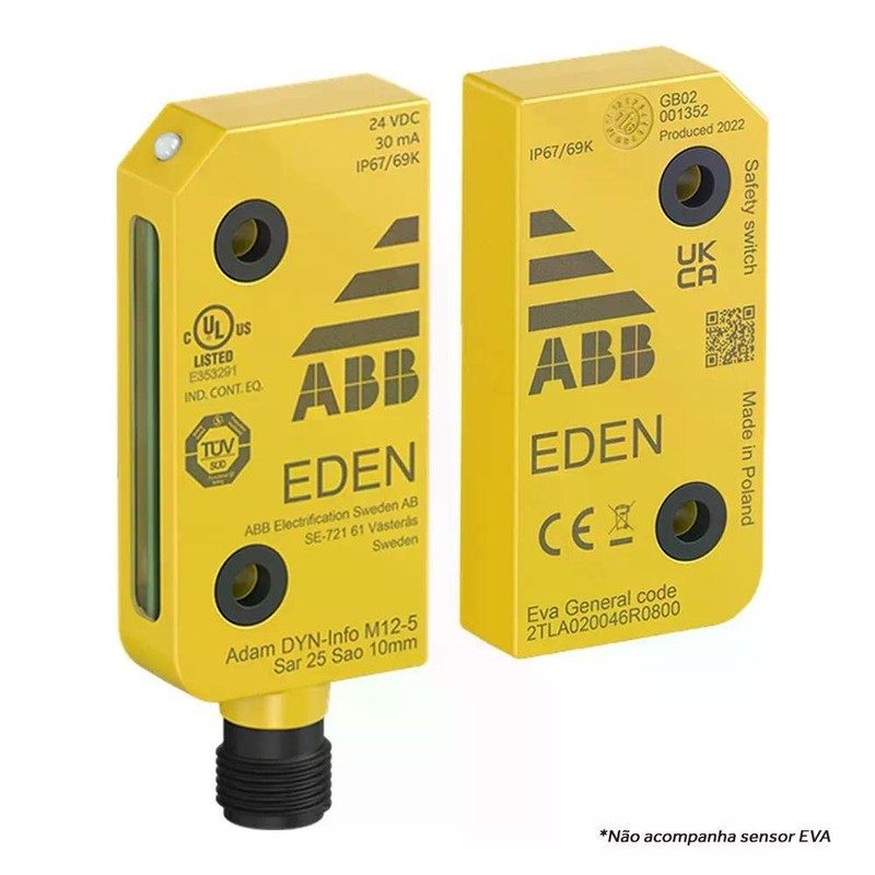 ABB Adam DYN-Info M12-5 Safety Sensor Unit, M12-5 Male Connector,